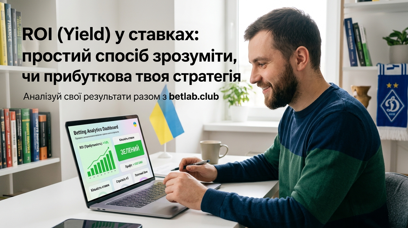 Що таке ROI (Yield) у ставках: як розрахувати прибуток і успішність каппера