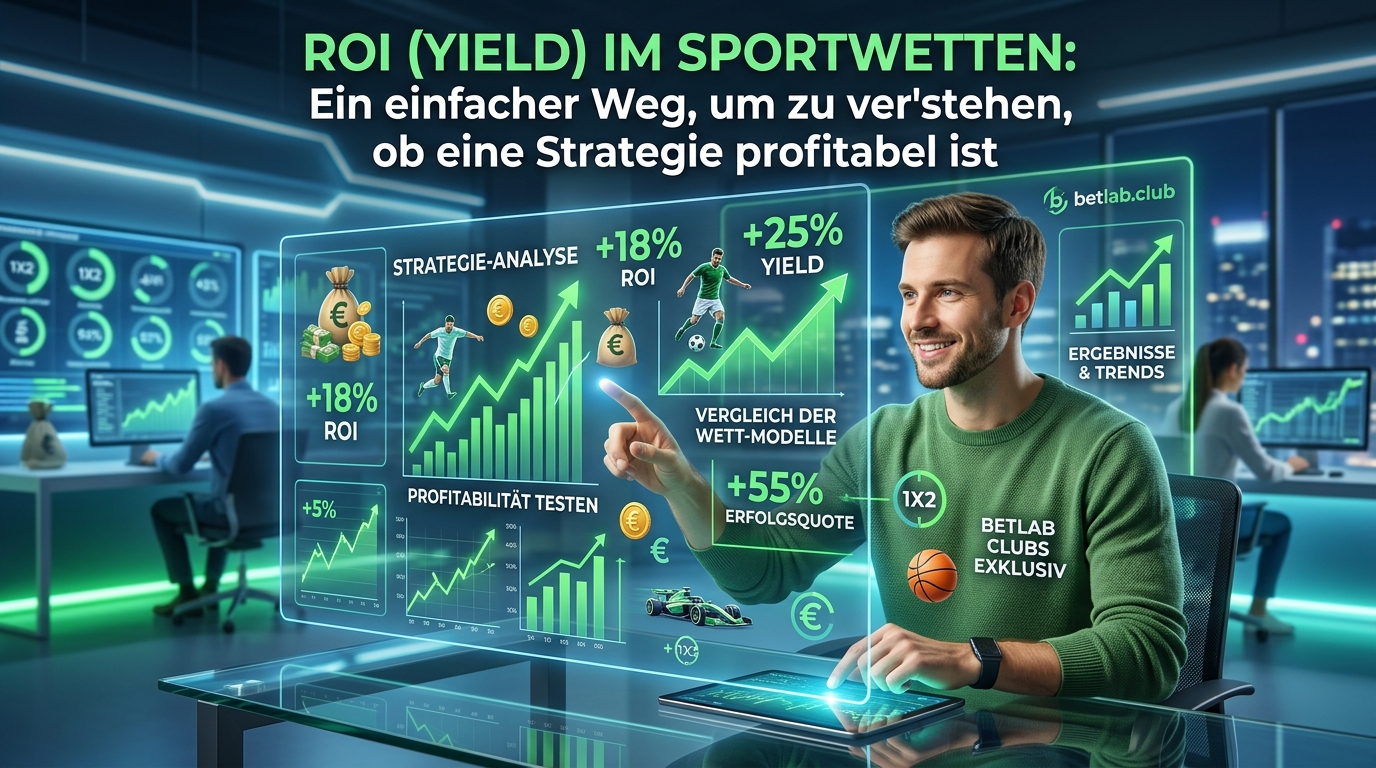 Was ist der ROI (Yield) beim Wetten: Wie berechnet man den Gewinn und den Erfolg eines Tippgebers?