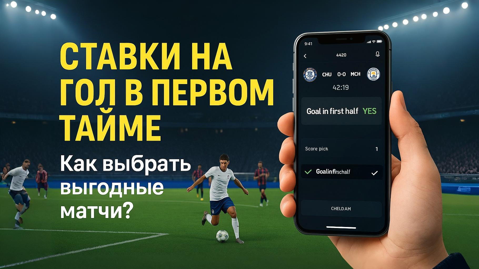 Ставки на гол в первом тайме