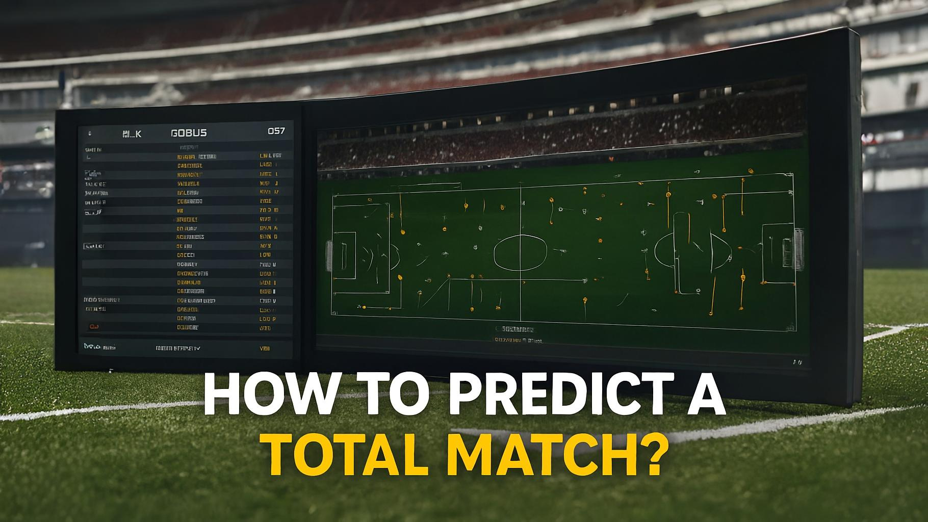 Is it possible to predict the total score of a football match? What factors influence this?